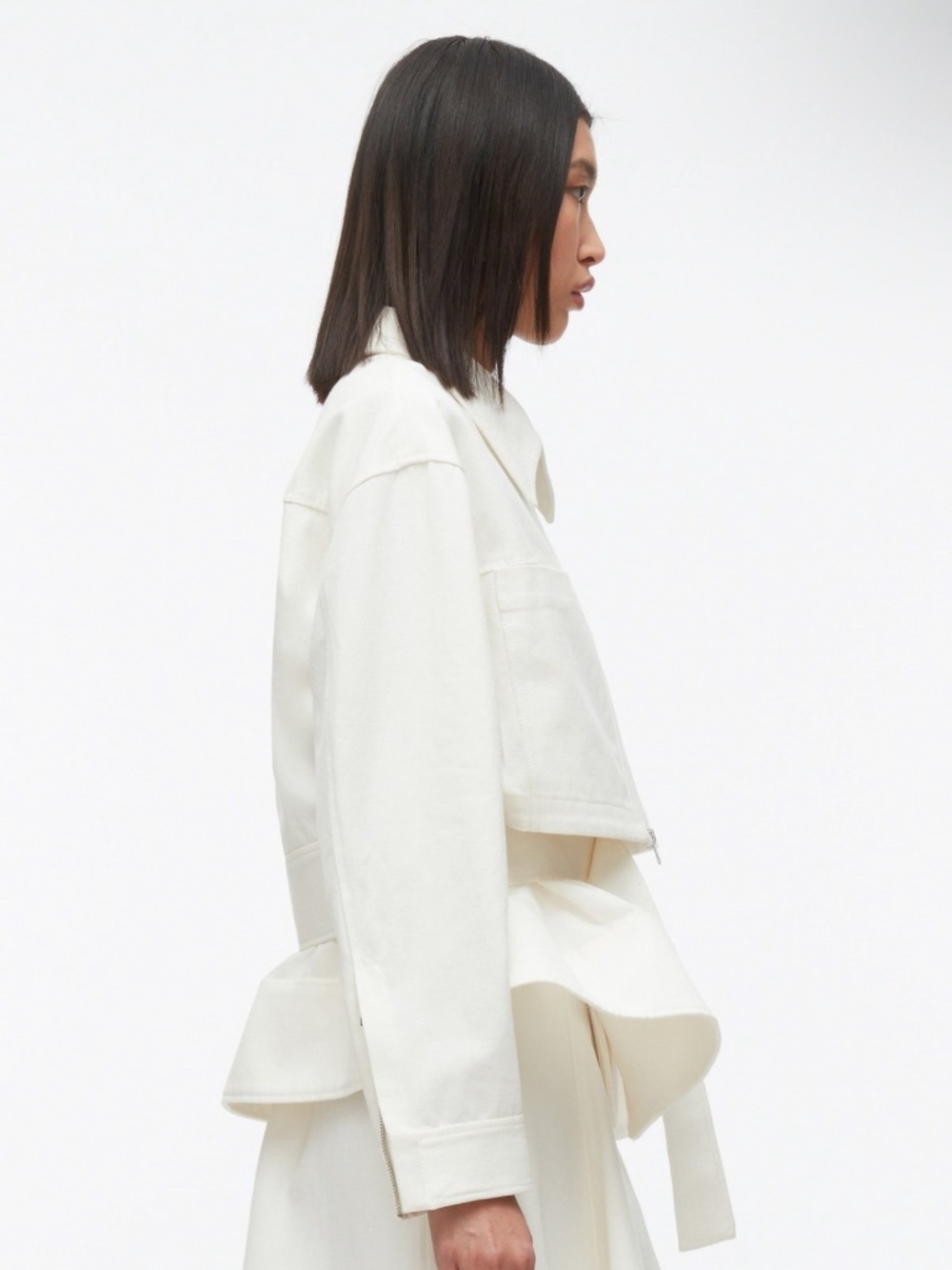 3.1 Phillip Lim Belted Flounce Utility Jacket Sz Xs - Picture 3 of 8